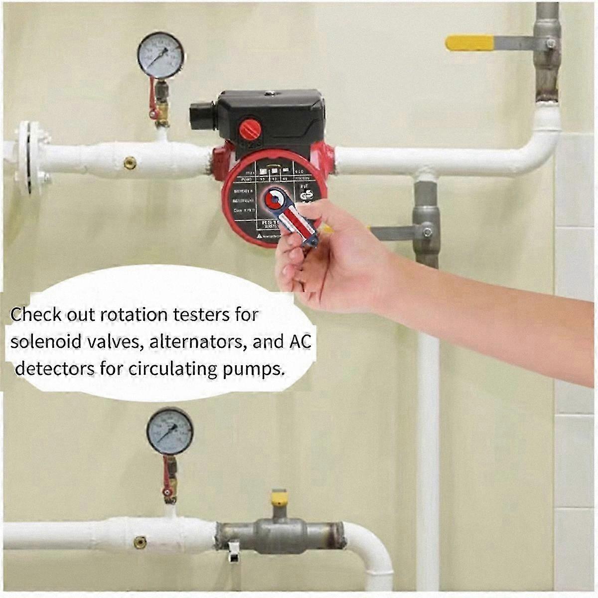Oil Burner Solenoid Valve Tester with AC Detection and Heating Pump Rotation Functionality