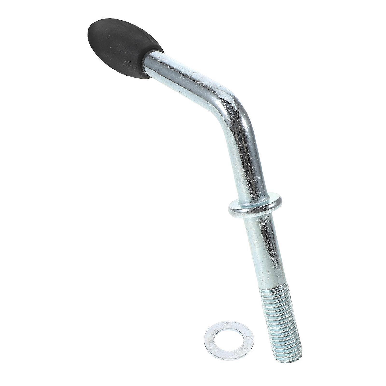 Silver Crank Handle for Car Use Heavy Duty Portable Hitch Accessories M12