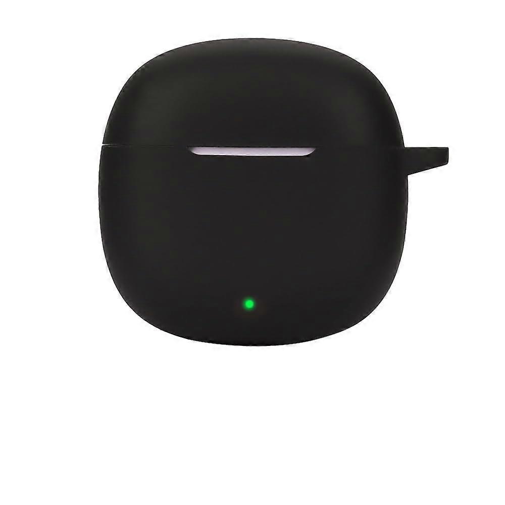 Bluetooth Earphone Case Cover Shockproof Silicone Case Compatible With Honor Earbuds X6 Black