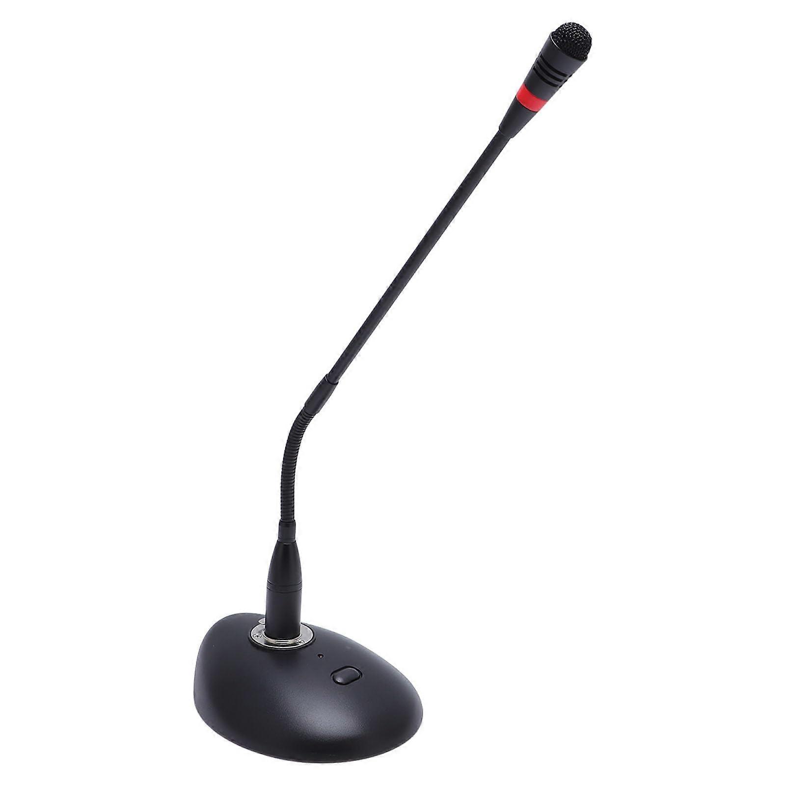 Desktop Microphone With Indicator Light, SwanNeck Condenser Cardioid, Adjustable Angle, Multifunctional For Conference