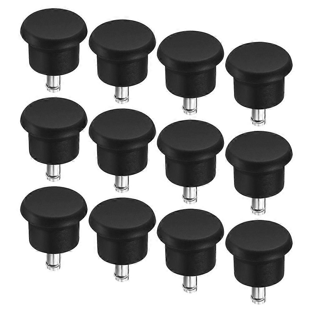 Multi-Function Chair Feet Pads for Office Chair Use 12Pcs Set Black
