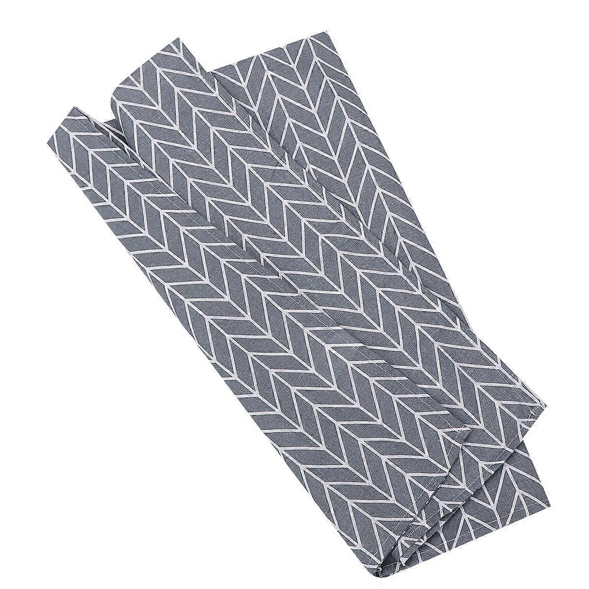 Arrow Pattern Tablecloth for Dining Table Decoration Cotton Linen 1Pcs