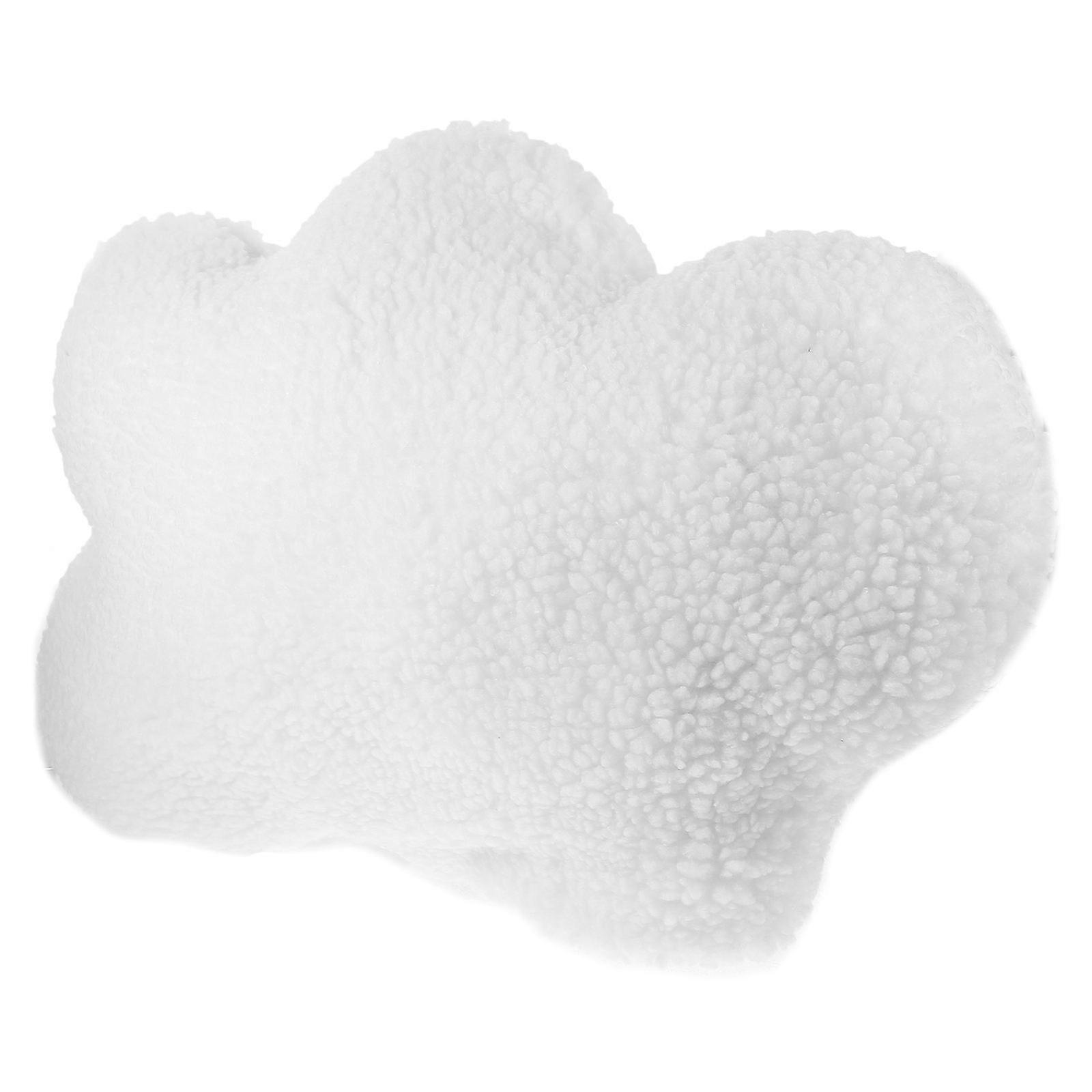 Cloud Shaped Pillow for Decor White Plush Throw Pillow Cute Fluffy Cushion