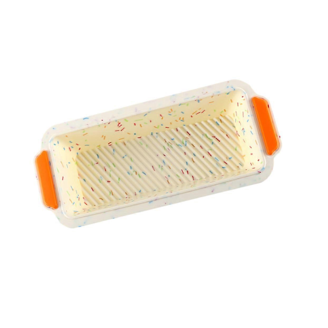 Silicone Baking Mold Rectangular NonStick Reusable HeatResistant Cake Pan for Buns and Bread