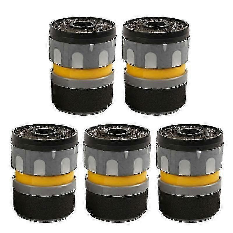 2026 5pcs/set Dynamic Microphone Core Capsules Replacement Microphone Core Black--