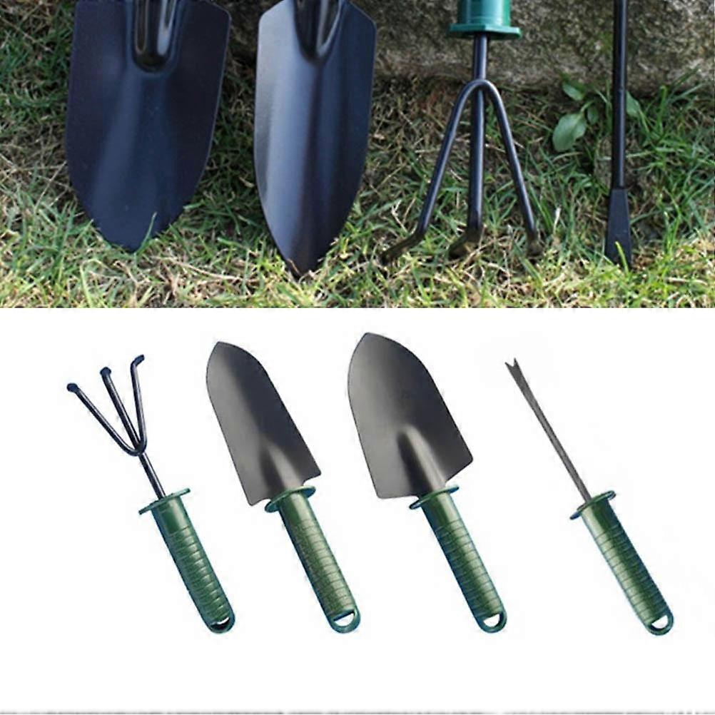 Mini Gardening Tool Garden Tools Set for Digging 4Pcs in Olive Green