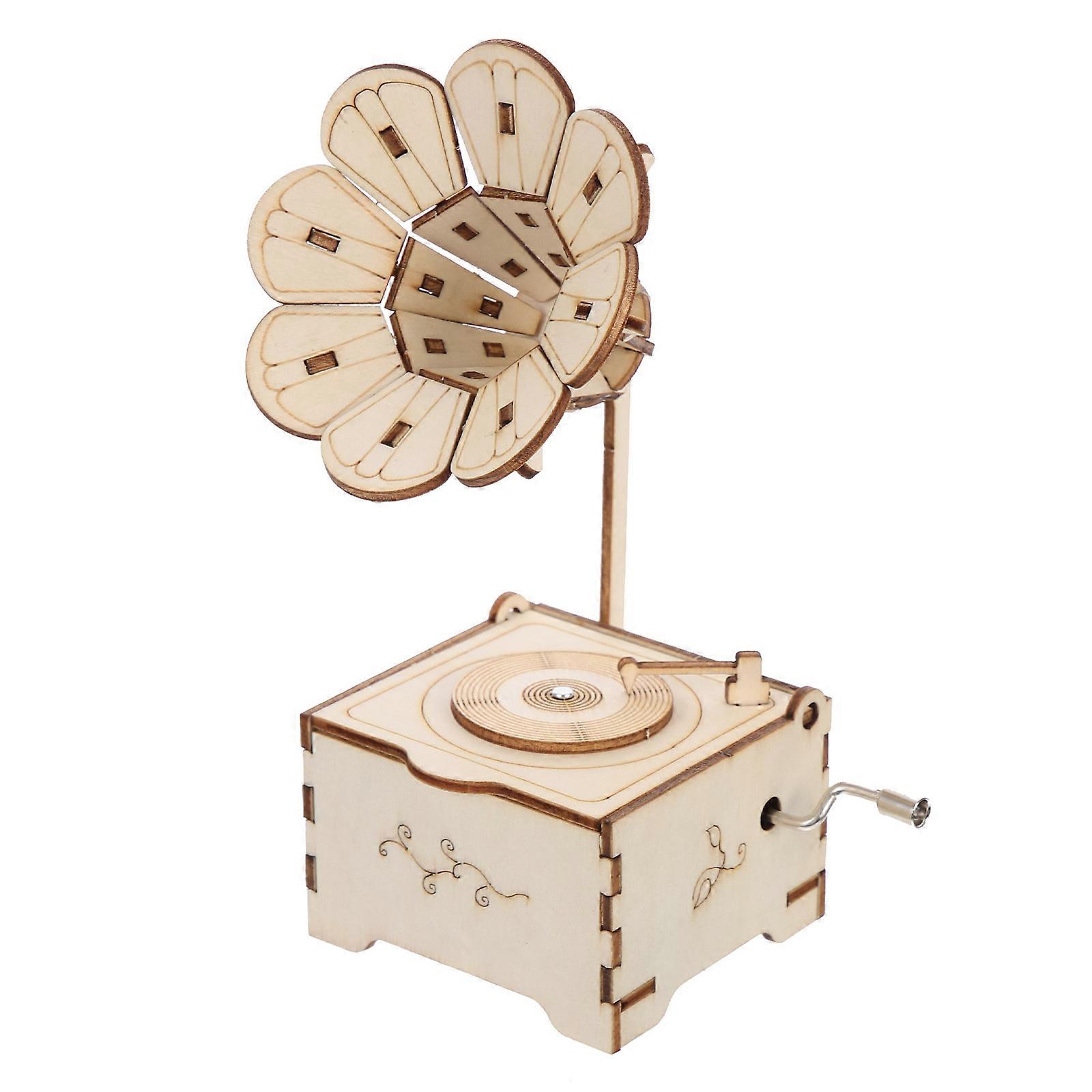 Music Box Materials DIY Phonograph Musical Box for Assembly 1Set