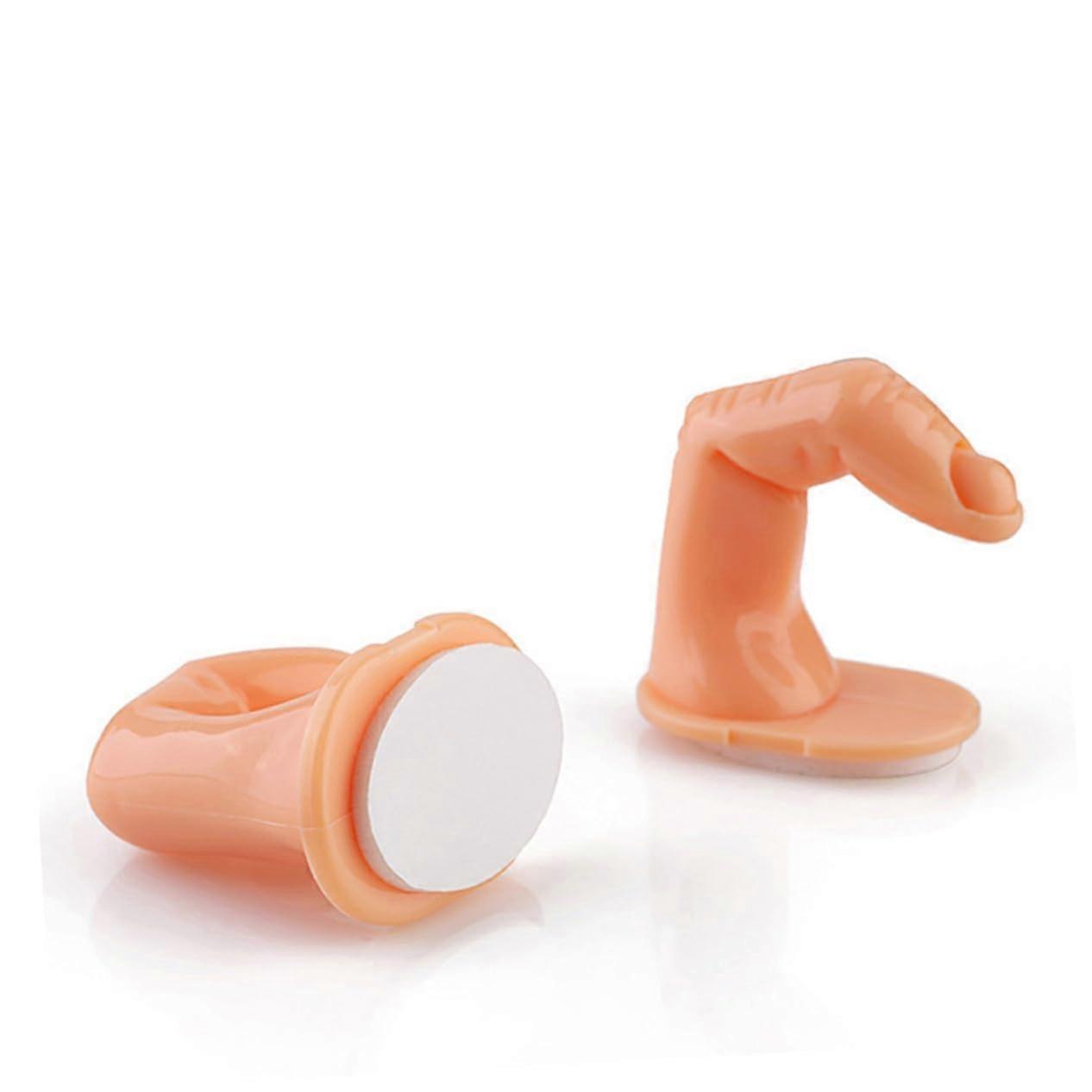 20pcs Practice Nail Art Fingers for Beginners, Realistic Reusable Manicure Training Models Without Tips