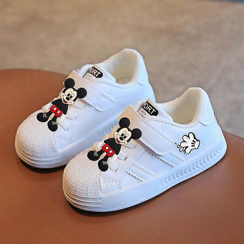 Disney Kids Sneakers Spring fall New Boys Casual Shoes Girls Toddler Shoes Baby Low Top Board Shoes Mickey Mouse first walkers