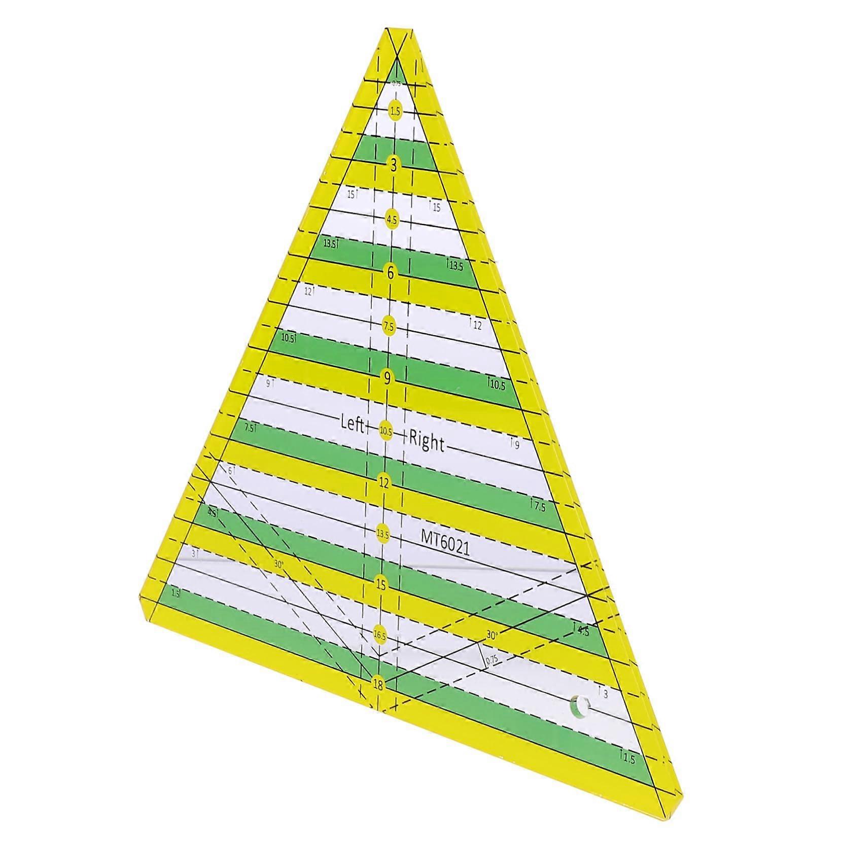 Quilting Ruler for Sewing with Accurate Scale Markings, Durable Plastic Patchwork Tool