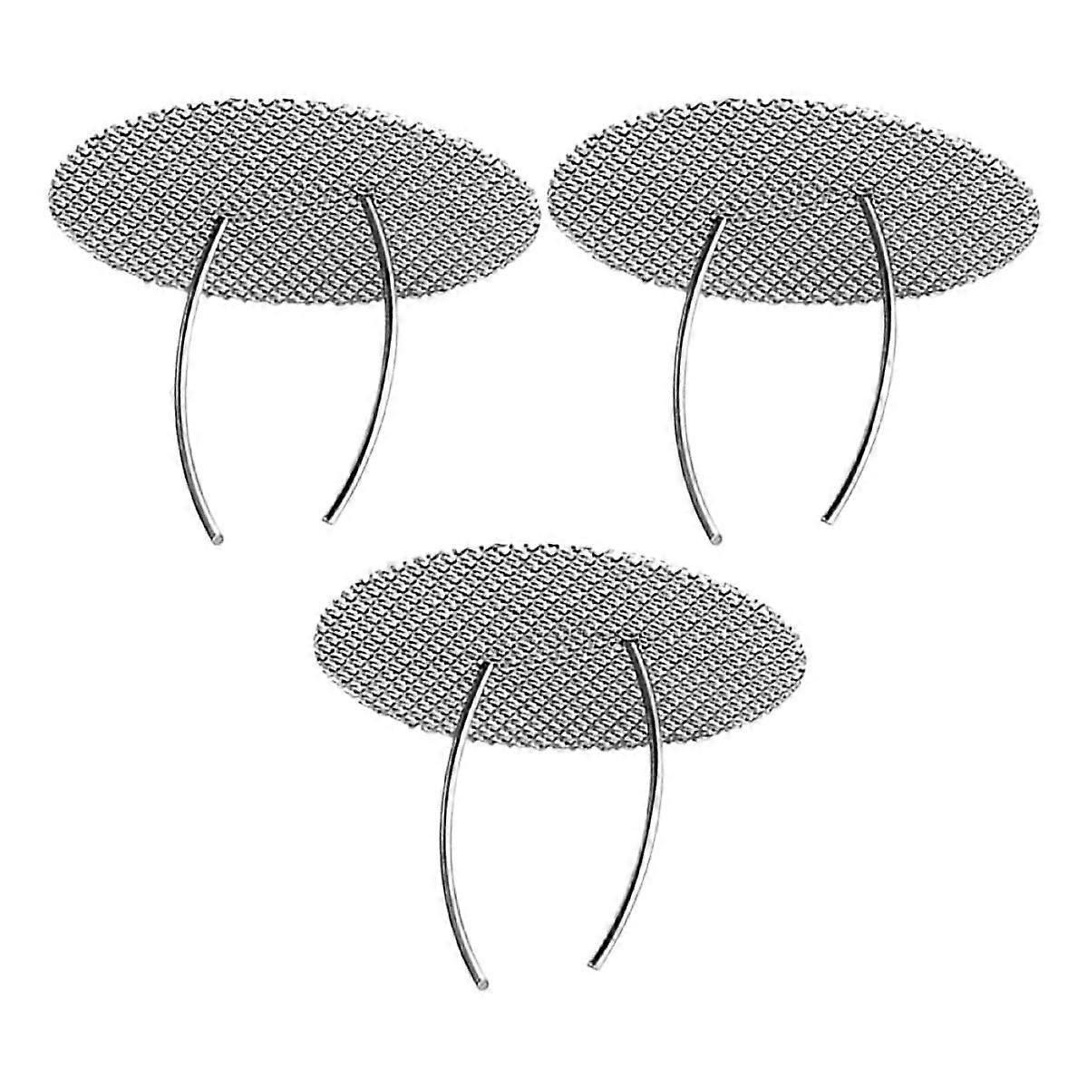 3Pcs Stainless Steel Tea Strainer Set Fine Mesh Infuser for Loose Leaf Teapot Filter Replacement