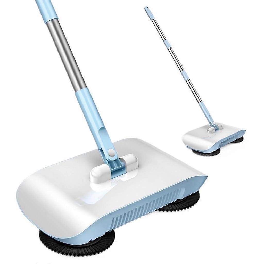 Hand Push Sweeping Robot with Dense Drum Brush for EdgetoEdge Home Floor Cleaning