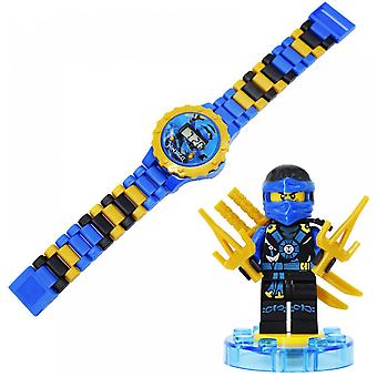 Veeki Rotary watch, suitable for 6-10 year old boys and children to assemble educational building blocks minifigure toys, birthday gifts for children