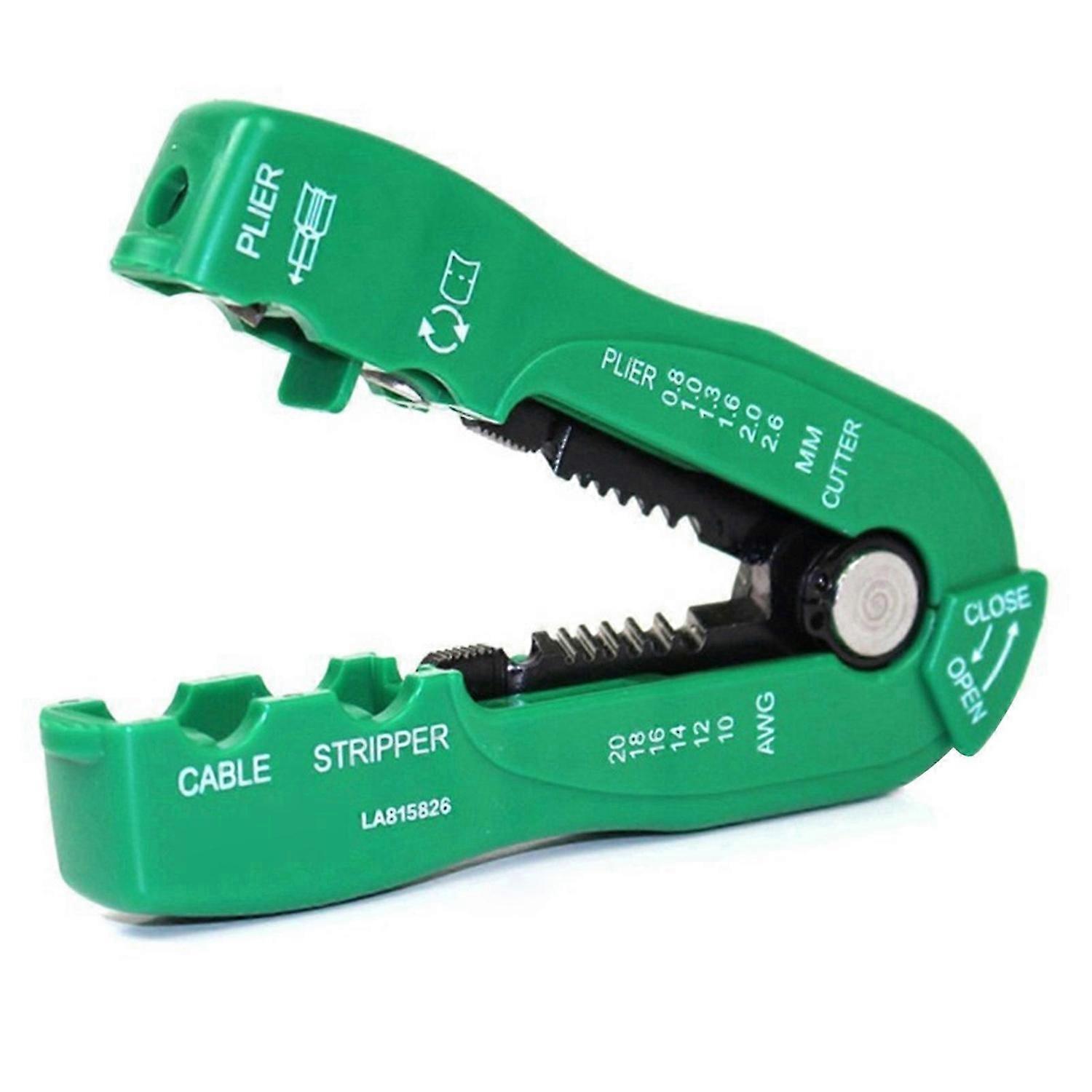 Multipurpose Wire Stripper 0.8-2.6mm² Adjustables Blades Depth Wire Stripping Cutting Tool for Thin Cable