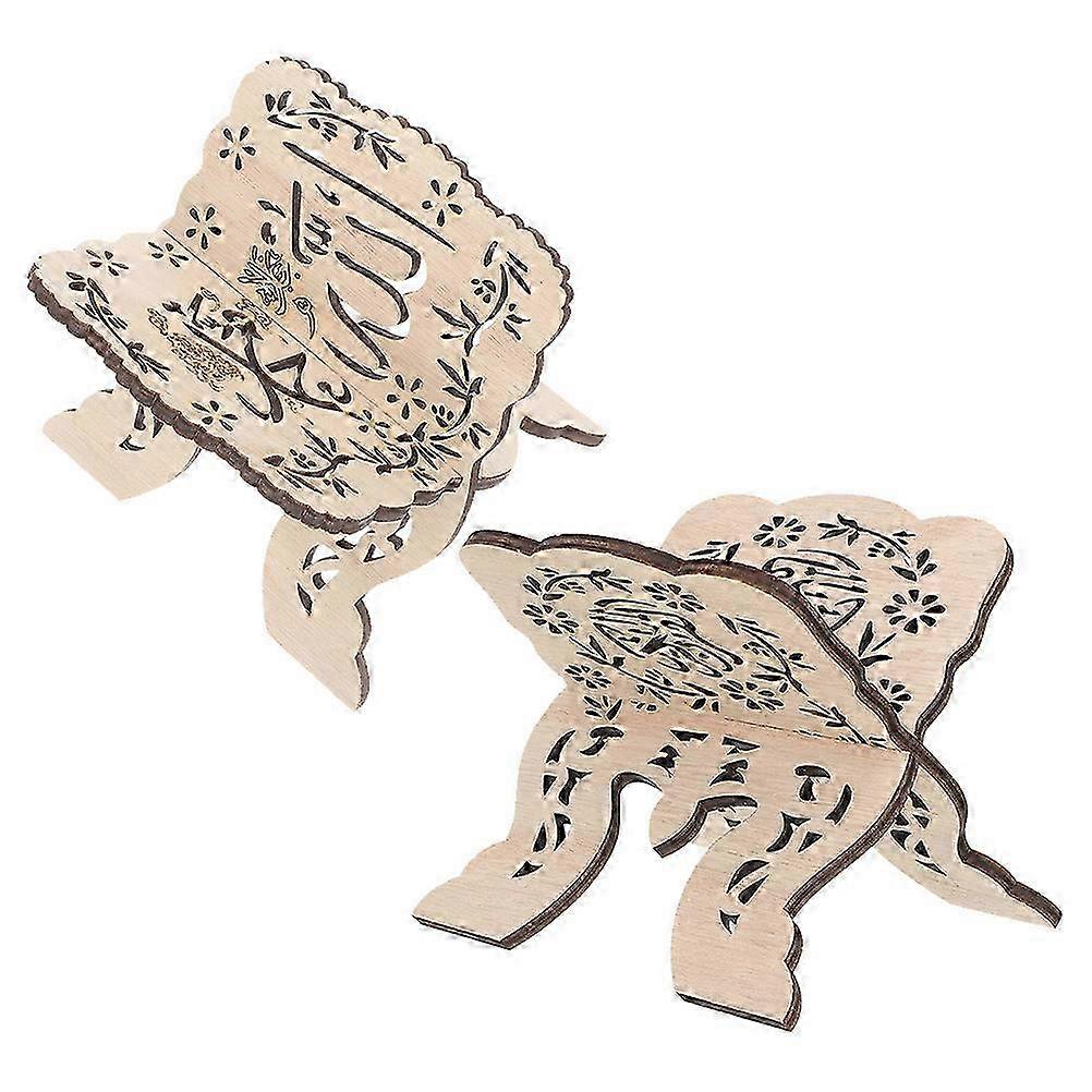 8Pcs Wood Book Stand for Reading Multi-Functional Decorative Holder