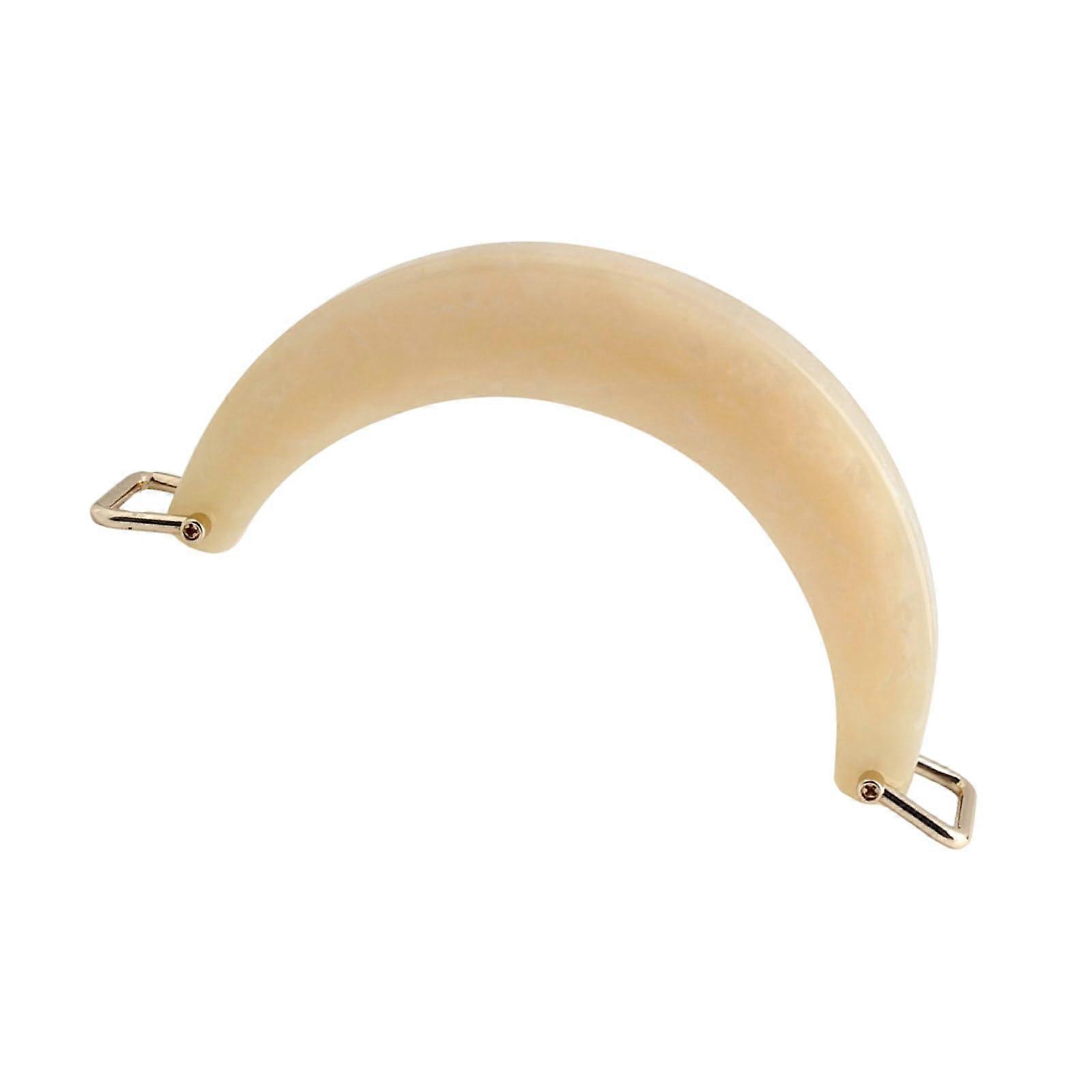 Handbag Replacement Handle Gold Resin Horseshoe Shape Ergonomic Curved Design Easy Installation