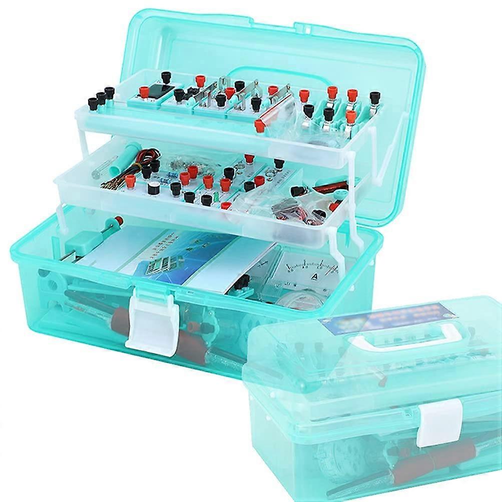 Electricity and Magnetism Experiment Kit for Students, HandsOn Physics Science Lab Circuit Exploration Set