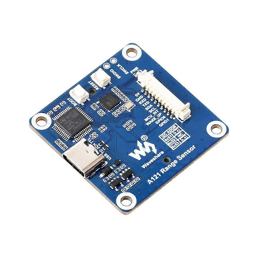 Waveshare A121 Range Sensor 60GHz Millimeter-Wave Range Module PCR Technology for Human Presence and Motion Detection