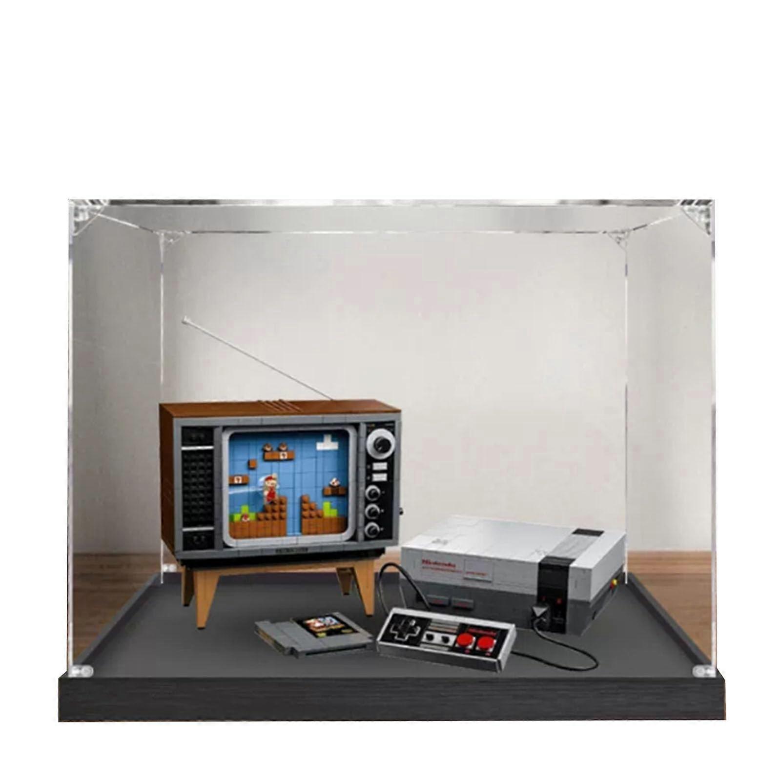 Display Case for  71374 with Black Base, Acrylic Dustproof Protective Clear Showcase
