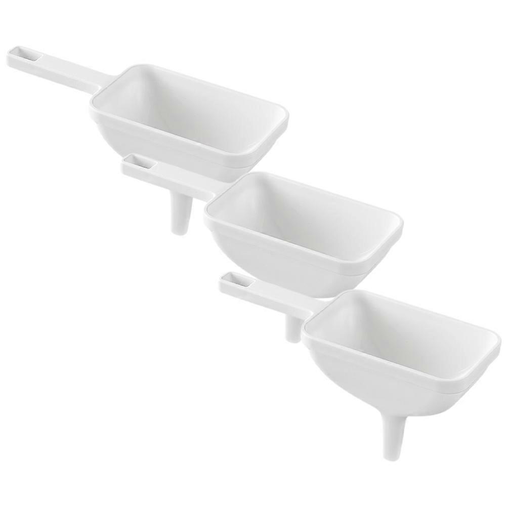 Compact Design Kitchen Funnels Liquid Dispensing Home Use 20.2X9.5X7.5CM 3Pcs