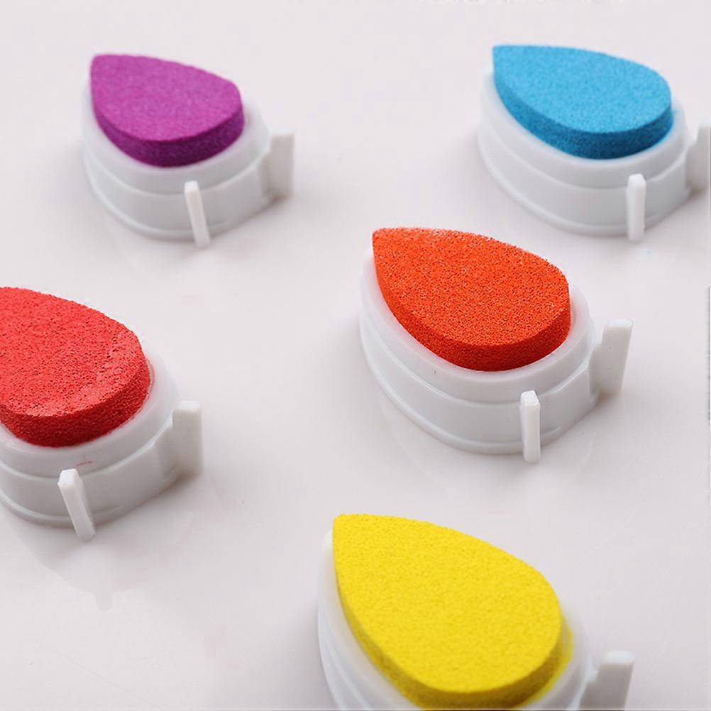 Craft Ink Pad Assorted Color Round DIY Funny Work Scrapbooking 6Pcs