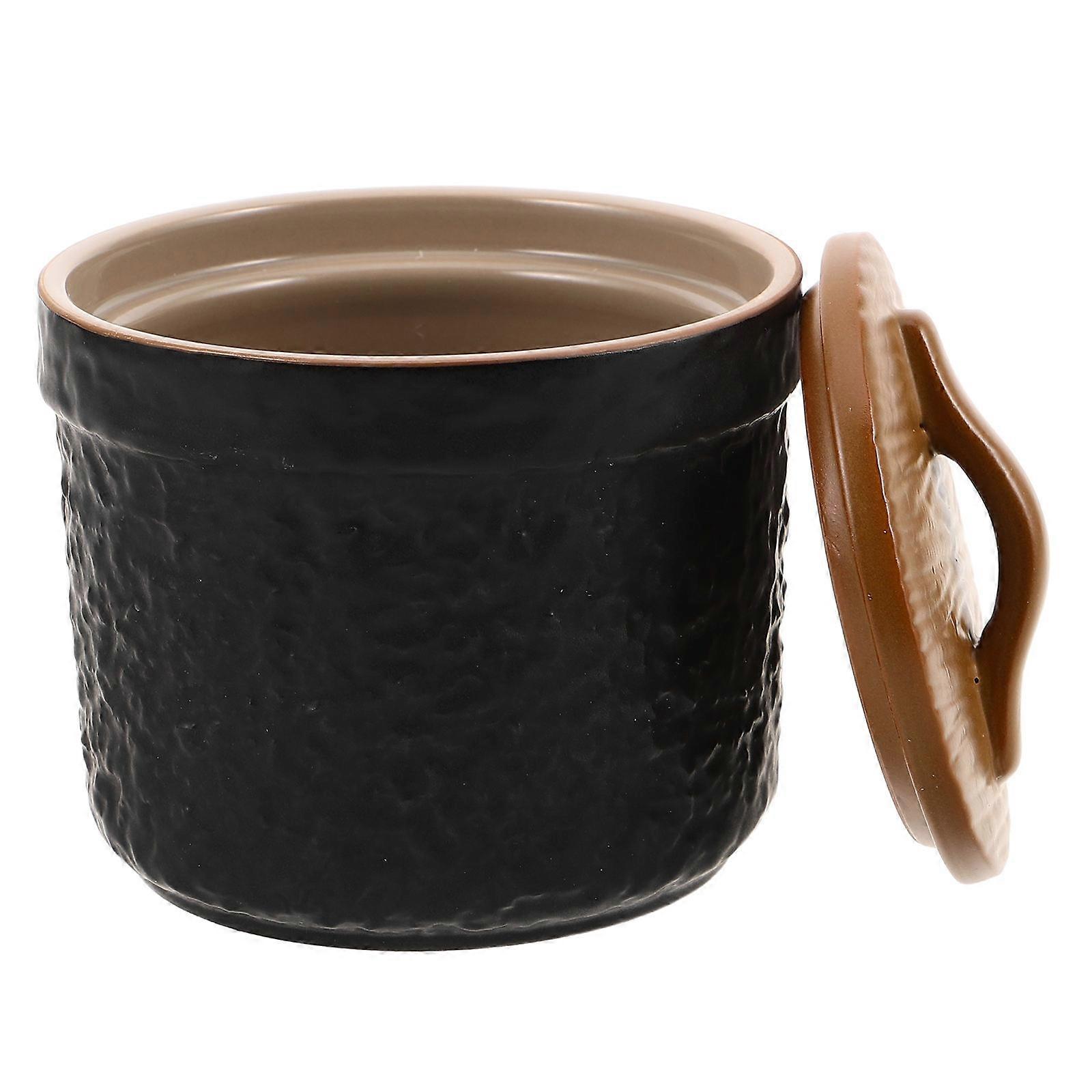 Ceramic Soup Pot with Lid for Cooking Nutrient Retention