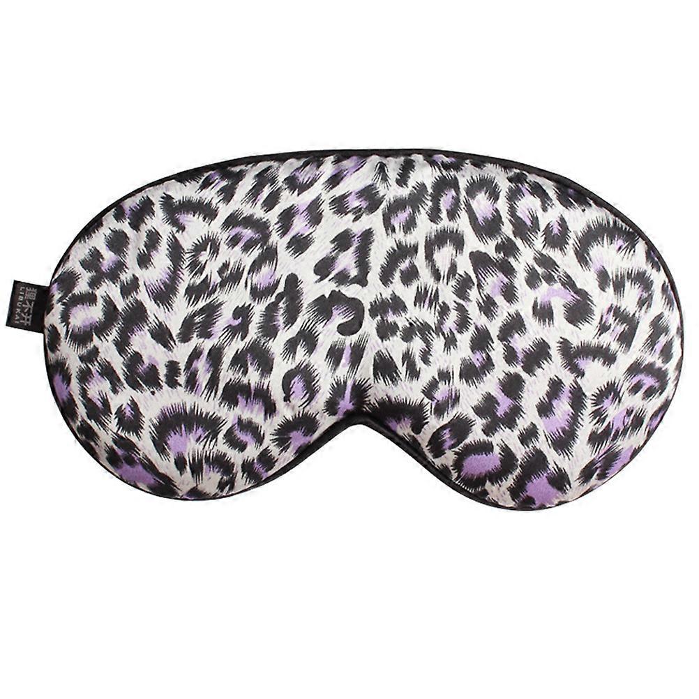 Silk Eye Mask Sleep Eye Patch for Sleeping Use with Leopard Printing Design
