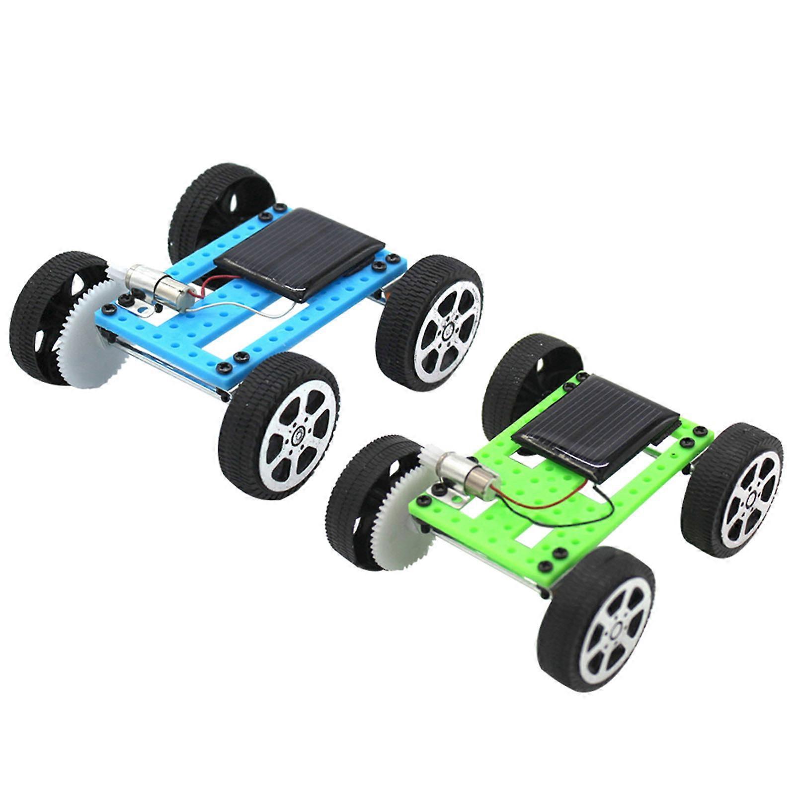 Solar Powered Car Toy Educational Science Experiment Model 2Pcs Mini Kit