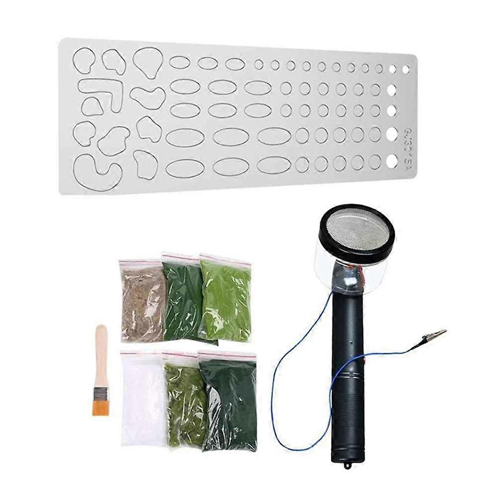 Static Grass Flocking Applicator Electrostatic Grass Planter Electrostatic Flocking Machine Sand Table DIY Tool