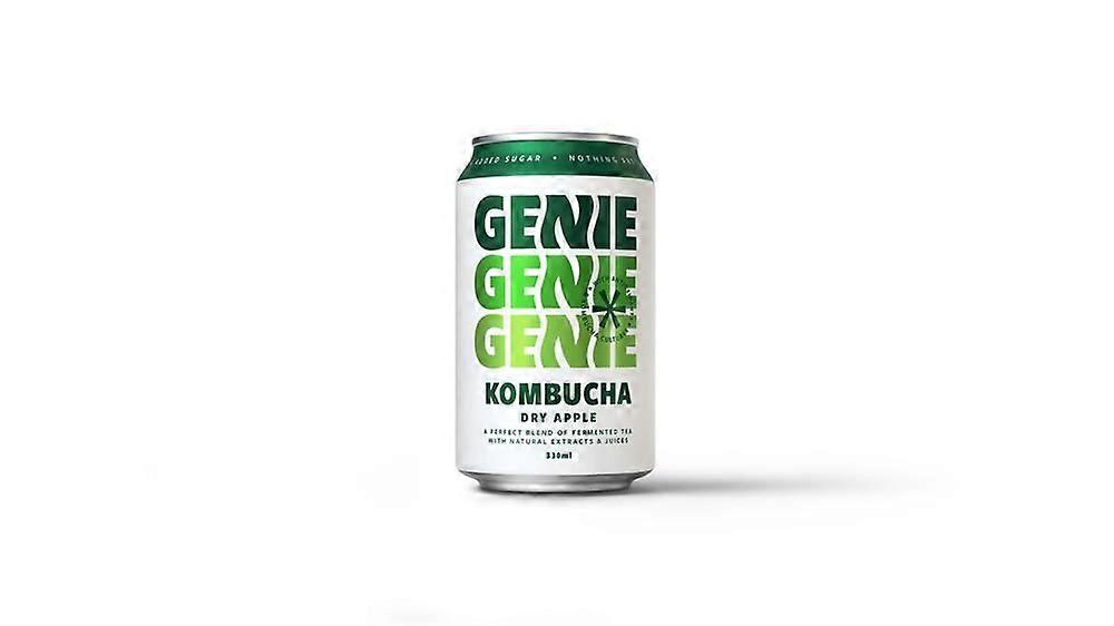 Genie Drinks Kombucha Dry Apple 275ml - 12 Pack