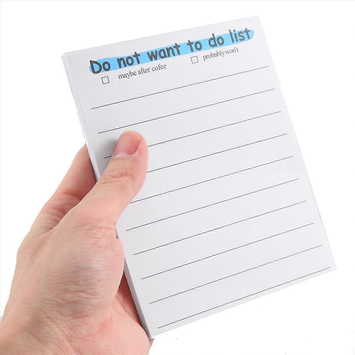 Funny Sticky Note, to Do List Notepad Funny Stationery, B