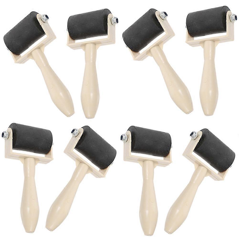 Household Craft Roller Brayers for Ink Printing 8Pcs Durable Set