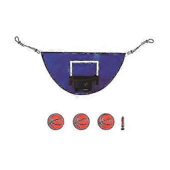 Safe Trampoline Basketball Hoop with Cushioned Rim for Family Games