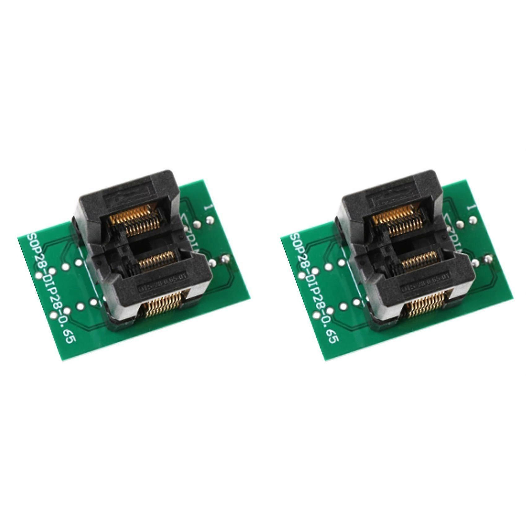 2X TSSOP20 Burn Block SSOP20 ST Chip Test Socket Programming Adapter OTS28-0.65-01