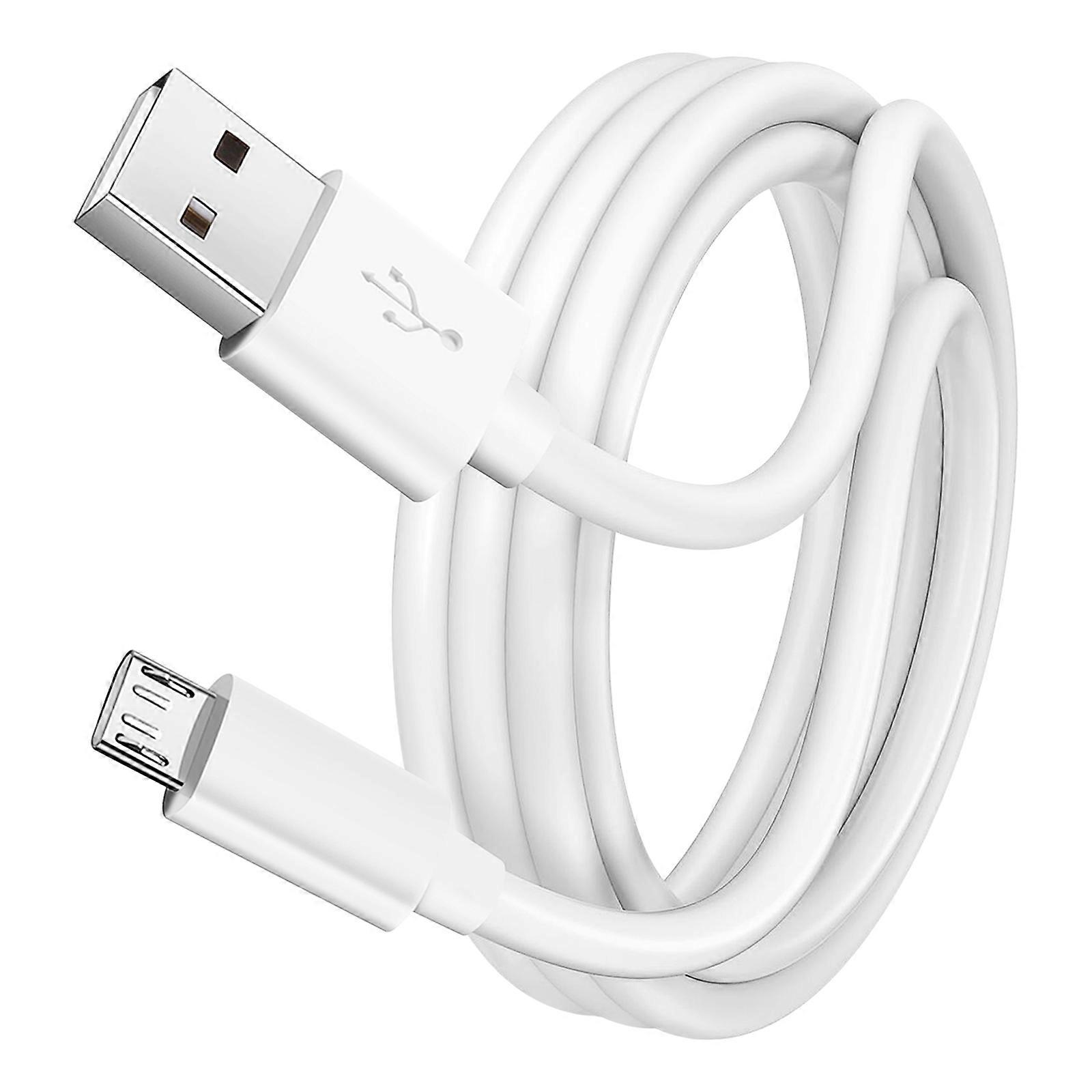 Micro USB Cable Fast Charge Data Transfer Length 1m, White