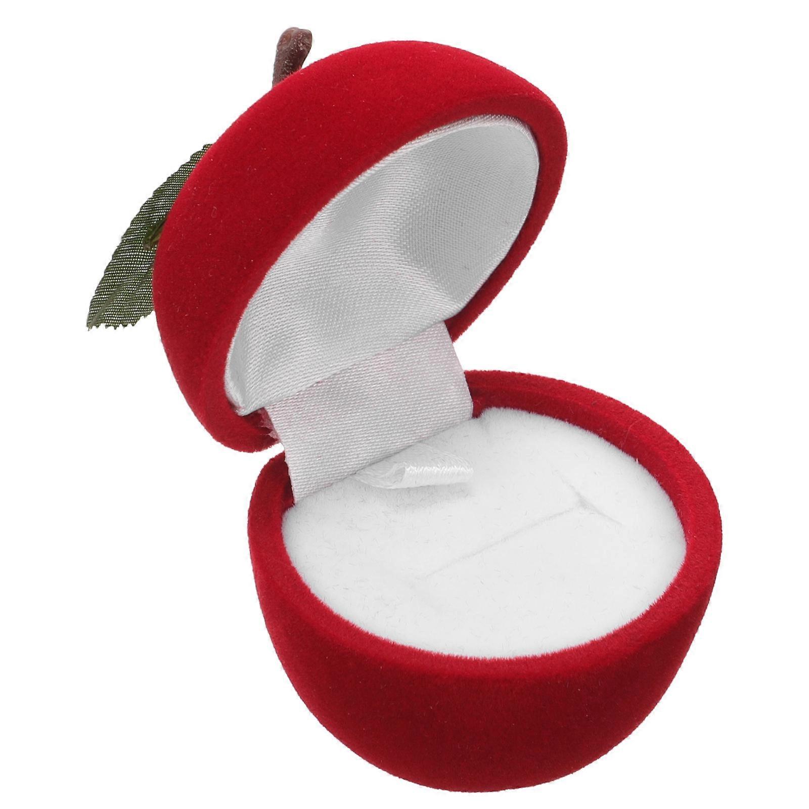 Red Plastic Ring Box for Wedding Ring Boxes Ceremony Organizer