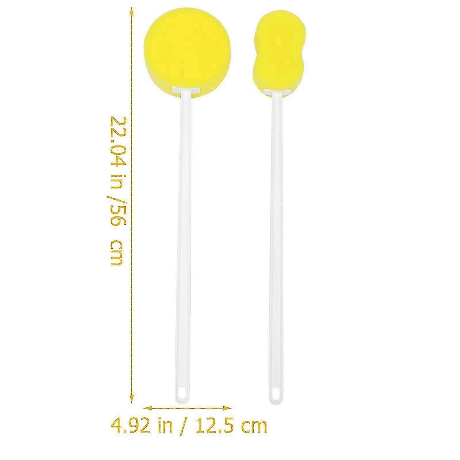 Bathing Massage Brush Long Handle for Shower Use 2Pcs Exfoliating Brushes