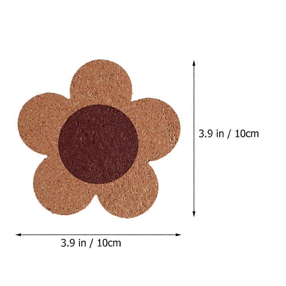 Cork Cup Pad Wood Coaster for Insulation 4Pcs