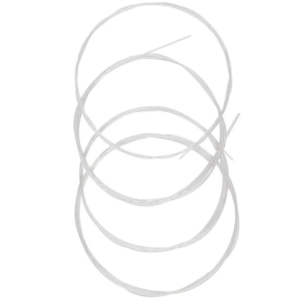 Silver Nylon Ukulele String Accessory 4Pcs for Reliable Performance