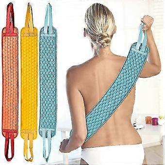 SHVY 3-teiliges Rückenbürsten-Set, 75 cm lange Rückenmassagebürste, Peelingbürste für Körper und Rücken, mit Griffen