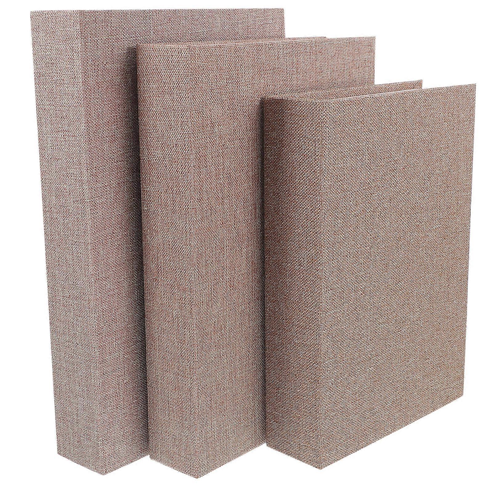 Vintage Style Realistic Book Box for Coffee Table 3Pcs Multi Functional