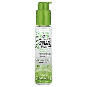 Giovanni, 2chic®, Ultra-Moist Super Potion Anti-Frizz & Binding Serum Oil, For Dry, Damaged Hair, Av