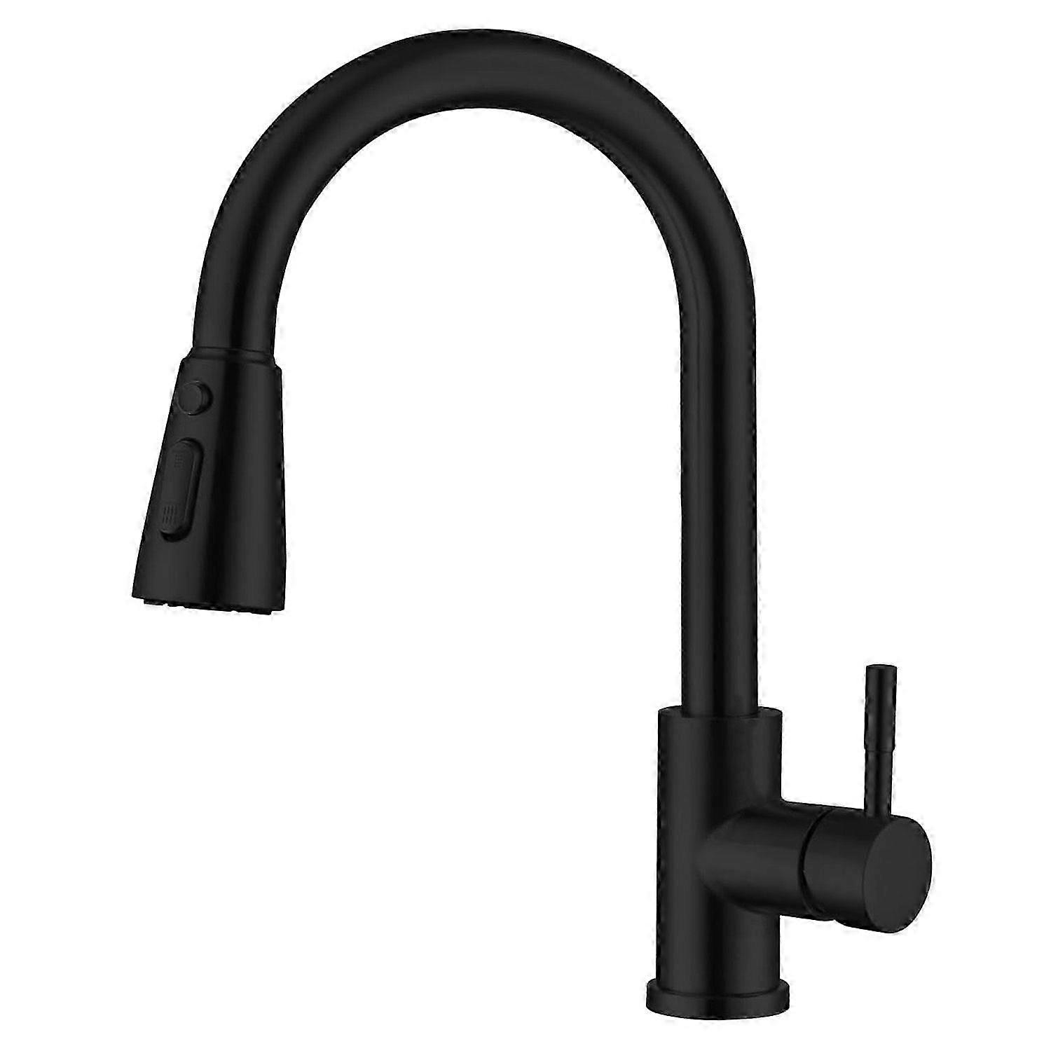 Kitchen Faucet with Pull Down Sprayer,Black