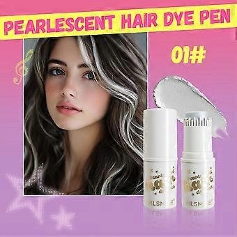 Temporary Hair Color Stick, Pearlescent Hair Dye Pen for One-Time Use, Non-Toxic Hair Chalk for Party & Cosplay