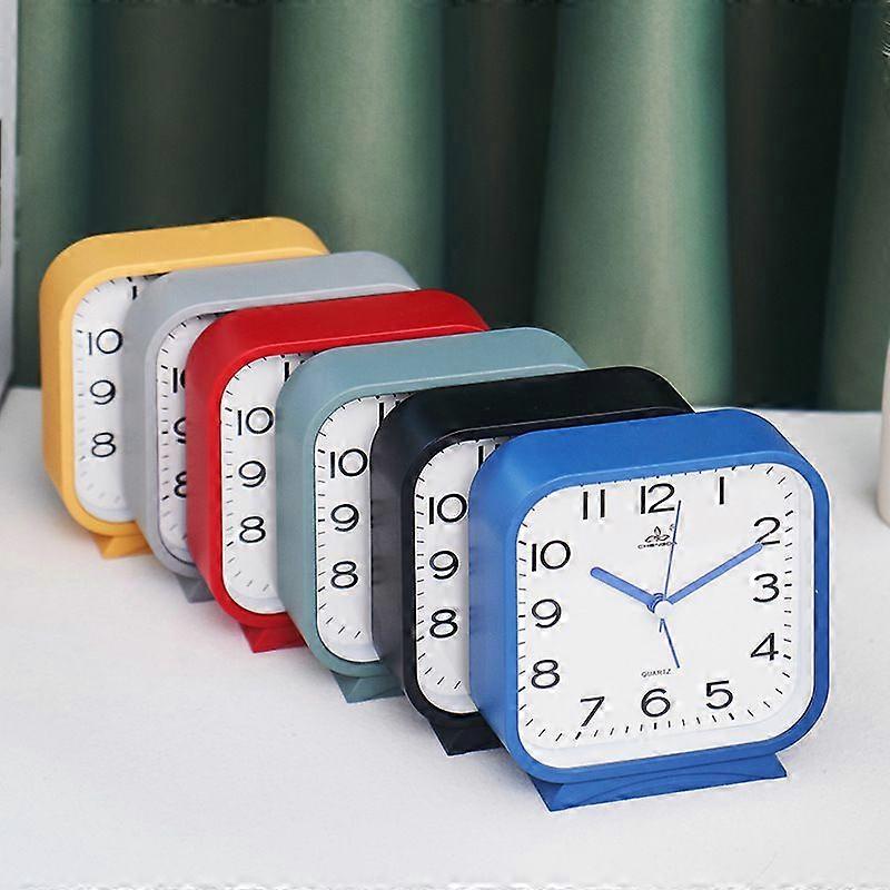 Simple alarm clock, table clock, candy-colored clock, children's clock, desktop study clock, DSA315 gray bien2220
