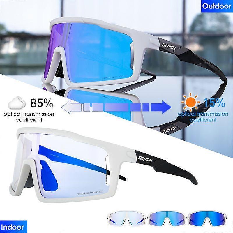 Photochromic Blue Or Red Bike Cycling Sunglasses Man Bicycle Goggles Outdoor Fishing Glasses Cycling Mtb Cycling Glasses