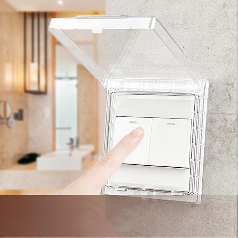 3PCS Waterproof Wall Switch Socket Box Panel 86-Type Switch Box Protectors
