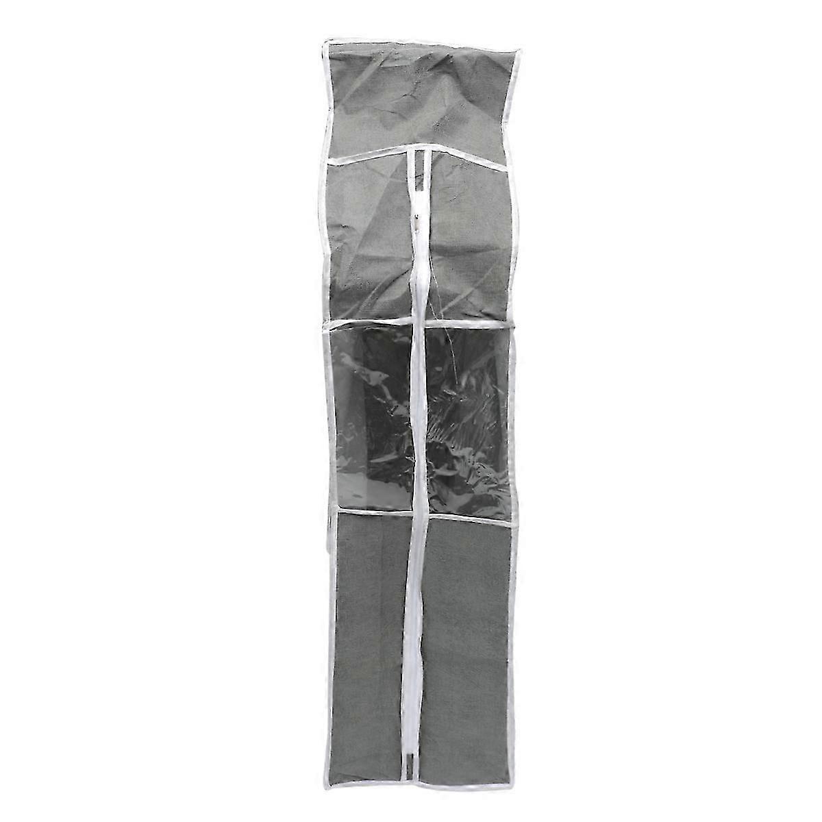 2-Pack Grey Dustproof Hanging Clothes Covers