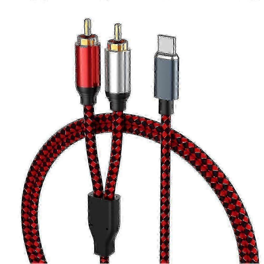 5m USB C til RCA o kabel til lydforbindelse