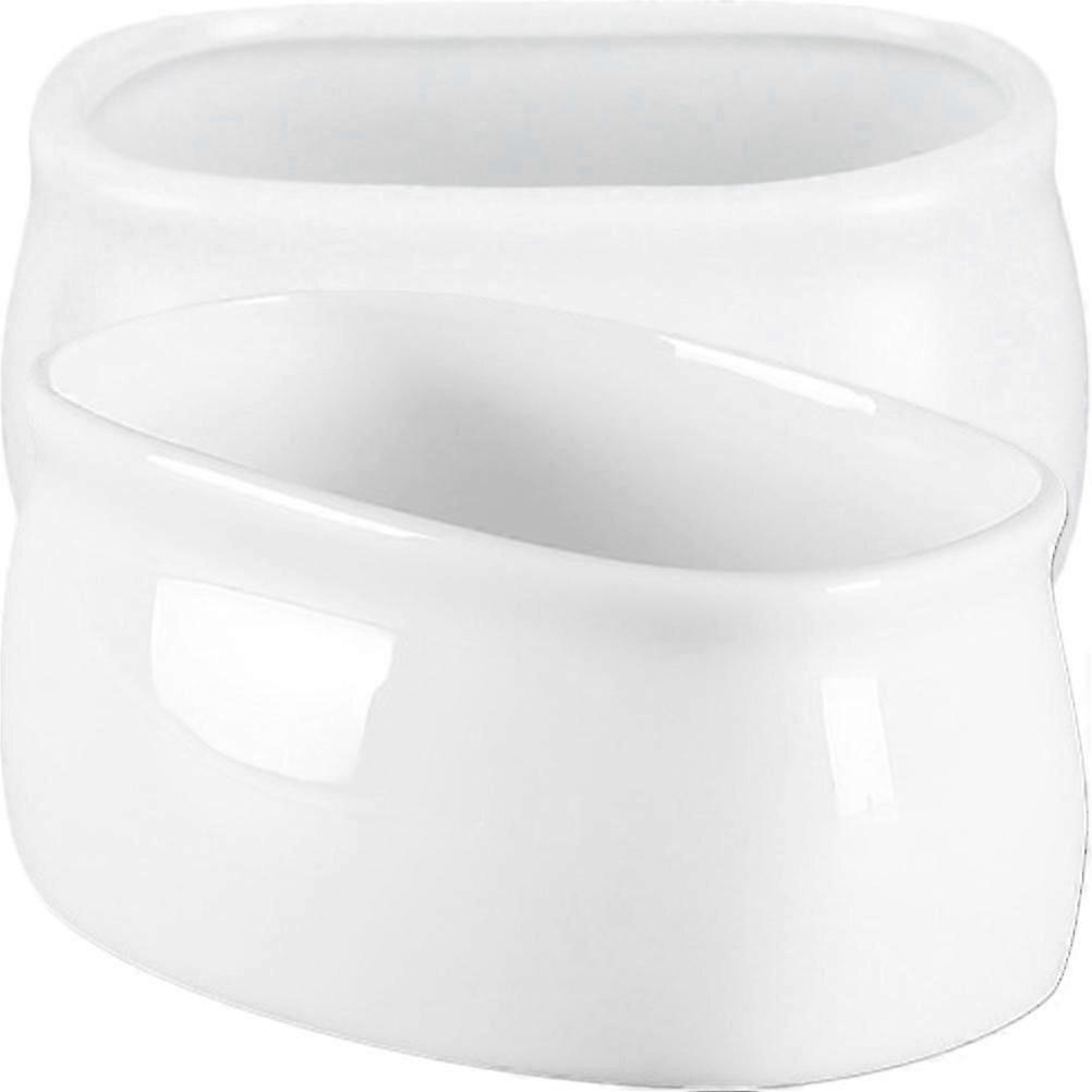2Pcs Ceramic Cube Sugar Jars, Kitchen Storage Containers for Home